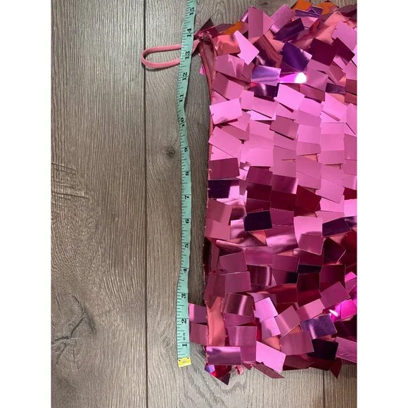 Jonathan Simkhai Pink Sequin Midi Skirt - Picture 11 of 16